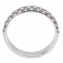 DA231 - Stainless Steel Ring High polished (no plating) Women AAA Grade CZ Multi Color
