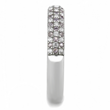 DA231 - Stainless Steel Ring High polished (no plating) Women AAA Grade CZ Multi Color