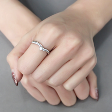 DA236 - Stainless Steel Ring High polished (no plating) Women AAA Grade CZ Clear