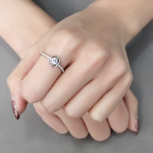 DA238 - Stainless Steel Ring High polished (no plating) Women AAA Grade CZ Clear