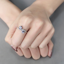 DA244 - Stainless Steel Ring High polished (no plating) Women AAA Grade CZ Light Amethyst