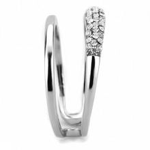 DA247 - Stainless Steel Ring High polished (no plating) Women AAA Grade CZ Clear