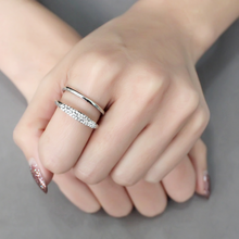 DA247 - Stainless Steel Ring High polished (no plating) Women AAA Grade CZ Clear
