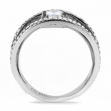 DA257 - Stainless Steel Ring High polished (no plating) Women AAA Grade CZ Clear