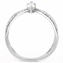 DA271 - Stainless Steel Ring High polished (no plating) Women AAA Grade CZ Multi Color