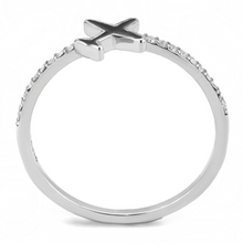 DA311 - Stainless Steel Ring No Plating Women Epoxy Jet