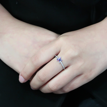 DA311 - Stainless Steel Ring No Plating Women Epoxy Jet