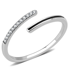 DA312 - Stainless Steel Ring No Plating Women Epoxy Jet