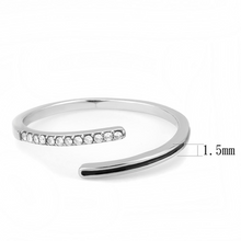 DA312 - Stainless Steel Ring No Plating Women Epoxy Jet