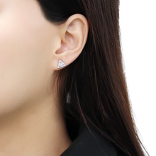 DA327 - No Plating Stainless Steel Earrings with AAA Grade CZ  in Clear