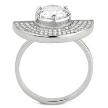 DA336 - Stainless Steel Ring No Plating Women AAA Grade CZ Clear