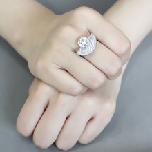 DA336 - Stainless Steel Ring No Plating Women AAA Grade CZ Clear