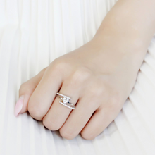 DA355 - Stainless Steel Ring High polished (no plating) Women AAA Grade CZ Clear
