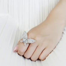 DA365 - Stainless Steel Ring High polished (no plating) Women AAA Grade CZ Clear