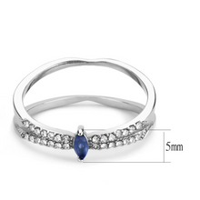 DA383 - Stainless Steel Ring High polished (no plating) Women Synthetic Montana