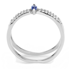 DA383 - Stainless Steel Ring High polished (no plating) Women Synthetic Montana