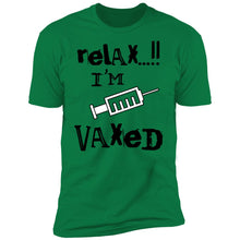 Vaccination T-shirt/black Lettering