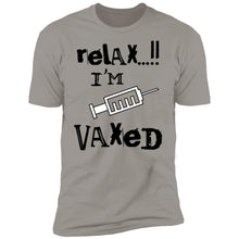 Vaccination T-shirt/black Lettering
