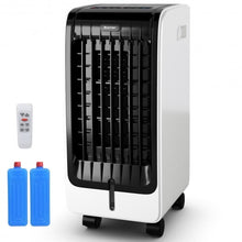 110V Portable Cooling Evaporative Fan with 3-Speed and 8H Timer Function