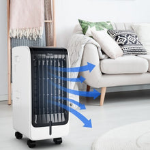 110V Portable Cooling Evaporative Fan with 3-Speed and 8H Timer Function