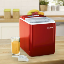44 lbs Portable Countertop Ice Maker Machine with Scoop-Silver