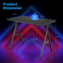 Y-shaped Gaming Desk with Phone Slot and Cup Holder