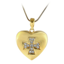 LO1183 - Brass Pendant Gold Women Top Grade Crystal Clear