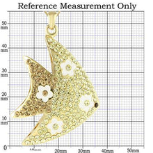 LO1198 - Brass Pendant Gold Women Top Grade Crystal Multi Color