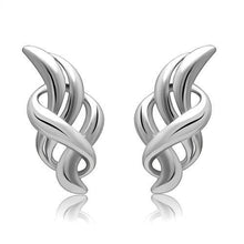 LO1991 - White Metal Earrings Rhodium Women No Stone No Stone