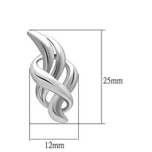LO1991 - White Metal Earrings Rhodium Women No Stone No Stone