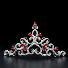 LO2109 - Brass Tiaras & Hair Clip Imitation Rhodium Women Top Grade Crystal Ruby
