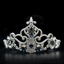 LO2110 - Brass Tiaras & Hair Clip Imitation Rhodium Women Top Grade Crystal Montana