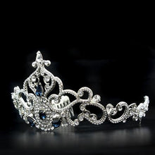 LO2110 - Brass Tiaras & Hair Clip Imitation Rhodium Women Top Grade Crystal Montana