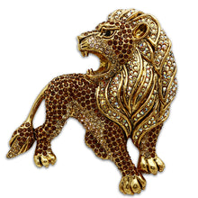 LO2420 - White Metal Brooches Gold Women Top Grade Crystal Multi Color
