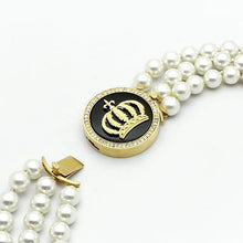 LO2644 - Brass Necklace Gold Women Semi-Precious Jet