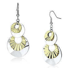LO2656 - Iron Earrings Reverse Two-Tone Women No Stone No Stone