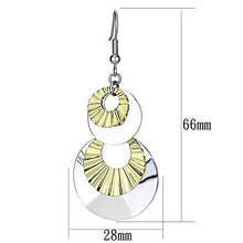 LO2656 - Iron Earrings Reverse Two-Tone Women No Stone No Stone