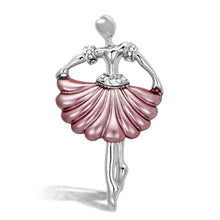 LO2780 - White Metal Brooches Flash Rose Gold Women Top Grade Crystal Clear