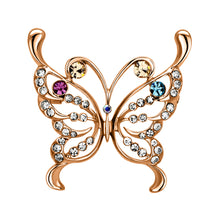 LO2793 - White Metal Brooches Imitation Rhodium Women Top Grade Crystal Multi Color