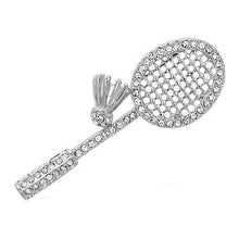 LO2823 - White Metal Brooches Imitation Rhodium Women Top Grade Crystal Clear