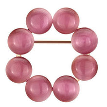 LO2887 - White Metal Brooches Flash Rose Gold Women Synthetic Rose