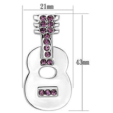 LO2894 - White Metal Brooches Imitation Rhodium Women Top Grade Crystal Light Amethyst
