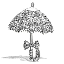 LO2936 - White Metal Brooches Imitation Rhodium Women Top Grade Crystal Clear