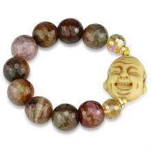 LO3786 - White Metal Bracelet Gold Women Synthetic Multi Color