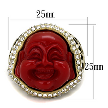 LO3883 - Brass Ring Antique Copper Women Synthetic Siam