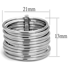 LO4082 - Brass Ring Rhodium Women No Stone No Stone