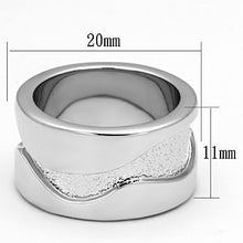 LOA853 - Brass Ring Rhodium Women No Stone No Stone