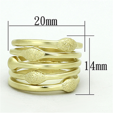 LOA898 - Brass Ring Matte Gold Women No Stone No Stone