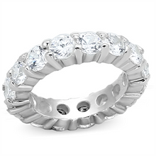 LOAS932 - 925 Sterling Silver Ring Silver Women AAA Grade CZ Clear