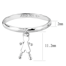 LOS328 - 925 Sterling Silver Ring Silver Women No Stone No Stone